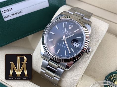 rolex datejust prezzo usato|rolex datejust blu.